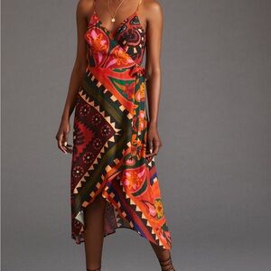 FARM Rio Colorful Floral Midi Dress